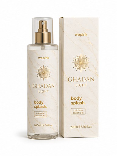 Body Splash Ghadan Light Desodorante Colônia 200ml - Wepink