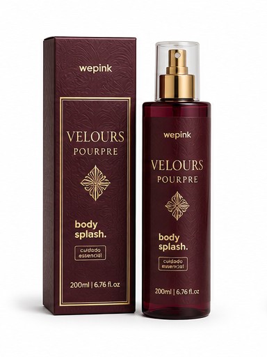 Body Splash Velours Pourpre Desodorante Colônia 200ml - Wepink