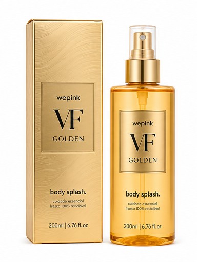 Body Splash VF Golden Desodorante Colônia 200ml - Wepink